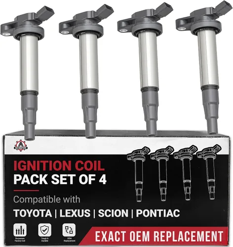 Vista 35 de Juego de 4 bobinas de encendido compatibles con vehículos Nissan e Infiniti - 2007-2017 Altima 2.5L, Sentra, Rogue, Cube, Versa, QX60, FX50, M56