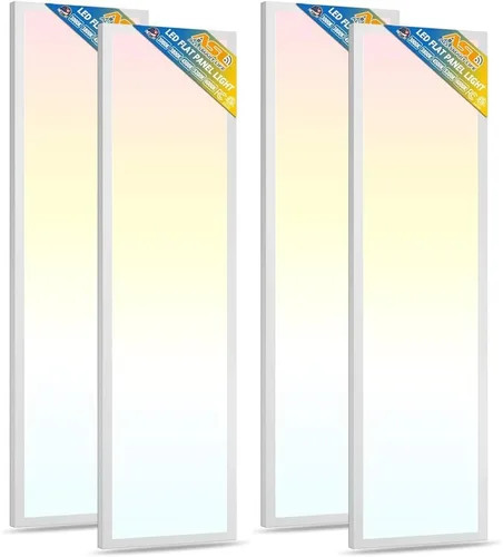Vista 9 de Allsmartlife Luz LED plana de 1 x 2 pies, montaje en superficie, 24 W, 2880 lm, 5CCT, 3000K-6000K, regulable, luz de techo LED ultra delgada