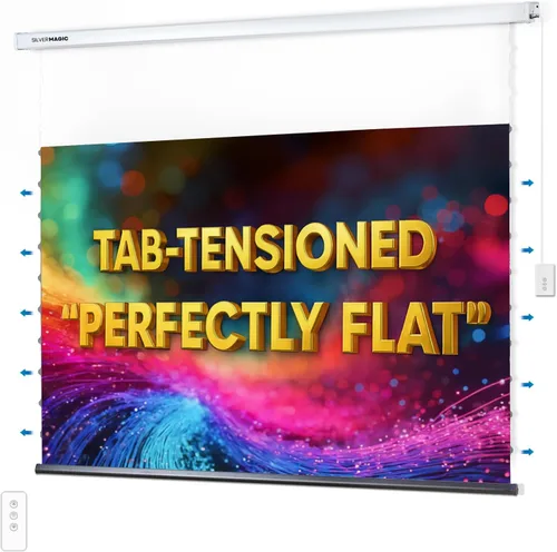 Vista 7 de ALR/CLR - Pantalla de proyector motorizada para proyector UST de 100 pulgadas, 95% de rechazo de luz ambiental, 4K/8K Ultra HD, Active 3D, para cine