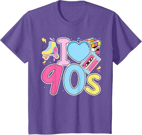 Vista 66 de I Love 90's Retro Style Nostalgia Vibe Funny 1990's Party T-Shirt Negro