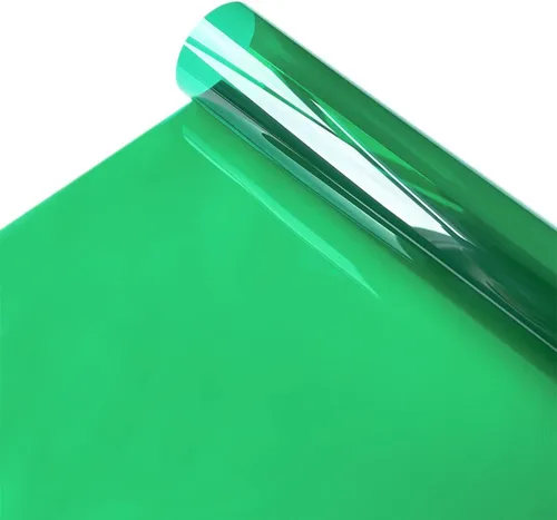 Vista 15 de Película de tinte para ventana de hogar de 7.87 x 11.81 pulgadas (7.9 in x 11.8 in), película tintada estática para ventana, control de calor Azul