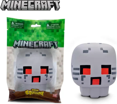 Vista 7 de Minecraft Ghast Mega SquishMe Series 3 - Perfecto para recuerdos de fiesta, premios de aula, juguetes para aliviar el estrés, cajas de tesoros