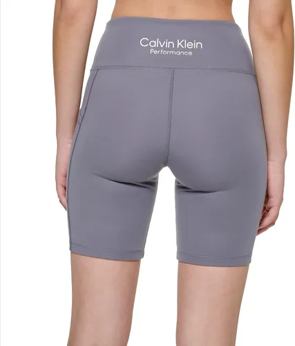 Vista 4 de Calvin Klein Pantalones cortos de ciclismo de cintura súper alta para mujer