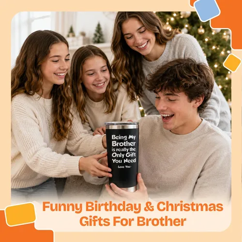 Vista 5 de NewEleven Divertido regalo del día del padre para hermano, regalo de cumpleaños para grandes, hermanos, cuñados, divertidos regalos de broma