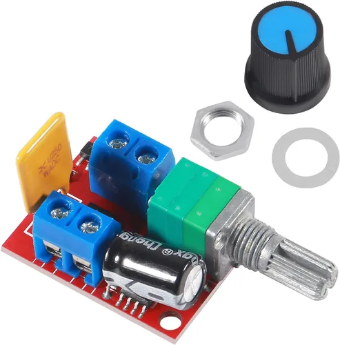 Vista 3 de UMLIFE Mini DC 3V-35V 5A PWM Controlador de velocidad del motor Módulo de interruptor 10pcs