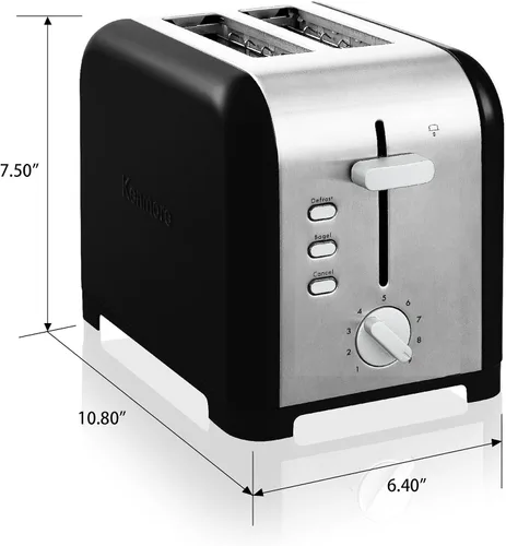 Vista 7 de Kenmore 40600 Tostadora de 2 rebanadas en negro