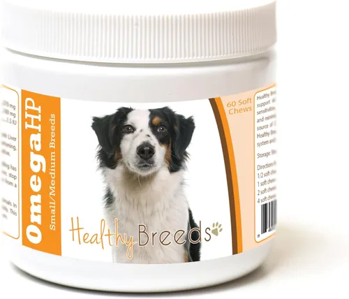 Vista 183 de Healthy Breeds Affenpinscher Omega HP - Masticables suaves para piel y pelaje, 60
