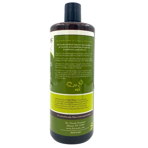 Vista 2 de Dr. Woods Pure Tea Tree Castilla Jabón Líquido, 32 onza, 32 onza