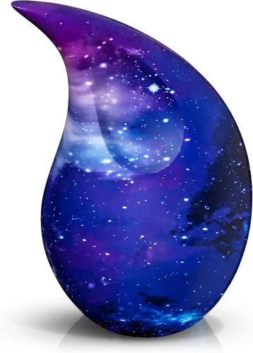 Vista 7 de Urnas en forma de lágrima para cenizas humanas de adultos, tamaño estándar grande, urnas conmemorativas funerarias, urnas de cremación hechas a
