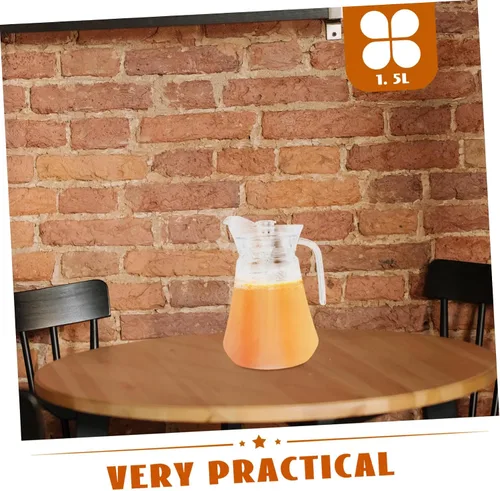 Vista 4 de Jarra de bebidas de 1,5 l, jarra de té helado, jugo de leche, jarra inastillable, refrigerador, uso doméstico