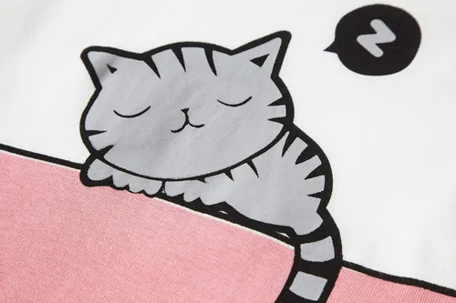 Vista 3 de KikizYe Conjunto de pijamas para niñas, pijamas de manga larga de algodón