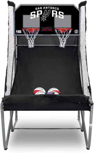 Vista 15 de Pop-A-Shot - Home Dual Shot Arcade Basketball Game with NBA Graphics l Sensor Scoring l 16 Game Modes l 7 Balls l Foldable Storage l for All NBA Fans