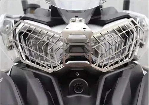 Vista 4 de Protector de parrilla de faros delanteros para TRK 702 702X TRK702 TRK702X 2022 2023, cubiertas protectoras de faros delanteros de motocicleta