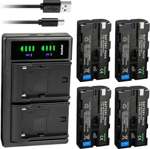 Vista 7 de Kastar NP-F580 LTD2 USB Battery Charger Replacement for L Series NP-F530 NP-F550 NP-F570 NP-F750 NP-F770 NP-F930 NP-F950 NP-F960 NP-F970 NP-F980