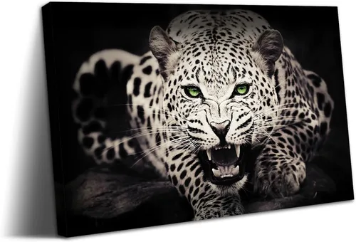 Vista 15 de YONICA Lienzo de pared de animales de la naturaleza, pintura de pared de águila, impresión artística de águila calva voladora impresa en lienzo