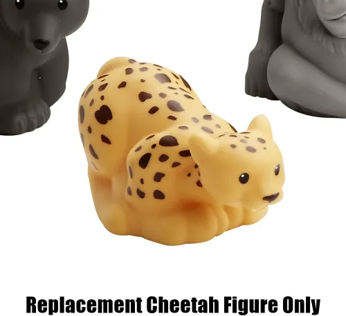 Vista 5 de Pieza de repuesto para la colección de animales del zoológico de Fisher-Price Little People - DKN66 ~ Figura de guepardo de repuesto