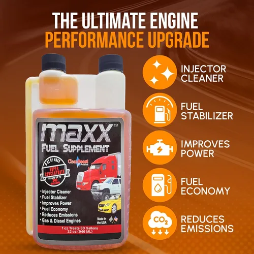 Vista 3 de CleanBoost® Maxx™ tratamiento de 32 onzas para nafta y combustible diésel, para 960 galones