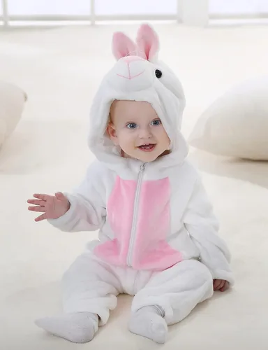 Vista 7 de BJWEO - Lindo disfraz para bebé, niñas y niños pequeños y recién nacidos, disfraz de Navidad, Halloween, enterizo de invierno, piyamas de cosplay