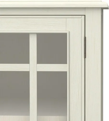 Vista 10 de SIMPLIHOME Connaught - Armario de madera maciza de 60 pulgadas de ancho, color negro