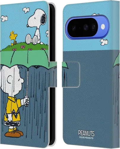 Vista 53 de Head Case Designs Officially Licensed Peanuts Charlie & Woodstock Nap Halfs and Laughs Leather Wallet Case Compatible with Google Pixel 8
