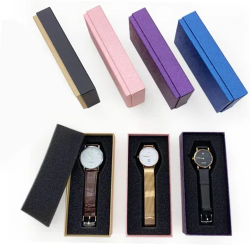 Vista 3 de UKCOCO Caja de embalaje de joyería Cajas de joyería de cuero Caja de reloj para hombres Relojes de pulsera Caja de reloj Organizador para hombres