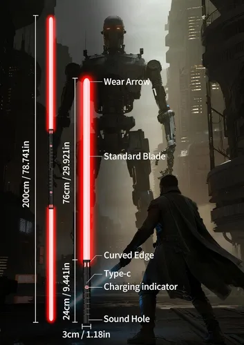 Vista 20 de jvmusaber Dueling Lightsaber Light Saber for Kids Adults, Light Sword Toy