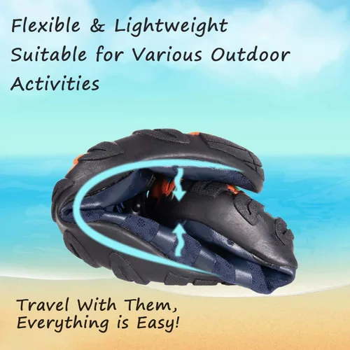 Vista 5 de YALOX - Zapatos de agua de secado rápido para hombre y mujer, para exteriores, proporcionan una sensación de ir descalzo, para usarlos en la playa