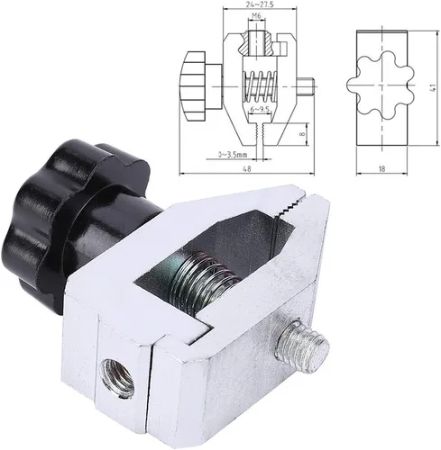 Vista 8 de mxmoonfree abrazadera de medidor de fuerza, placa para prueba de tracción de abrazadera de mandíbula, alicates y herramientas de abrazadera