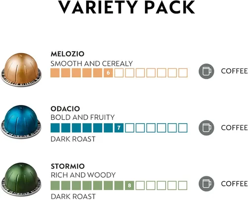 Vista 7 de Nespresso Vertuo Next - Cafetera compacta para café y café expreso de De'Longhi, preparación con un botón, cafetera de una sola porción, color blanco