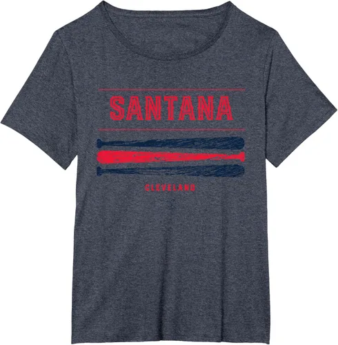 Vista 10 de Carlos Santana Vintage Baseball Bat Gameday Camiseta