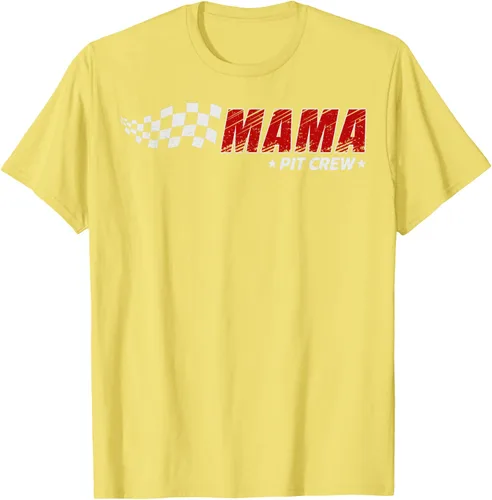 Vista 40 de Mama Pit Crew Race Car Birthday Family Matching Pit Crew Camiseta