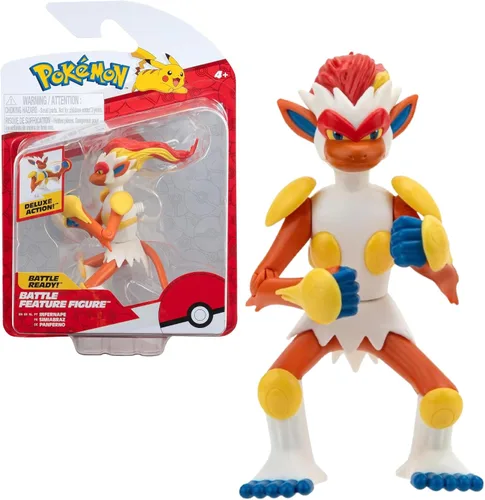 Vista 4 de Pokémon Cuenta con figura de batalla Decidueye de 4.5 pulgadas con lanzador de flechas