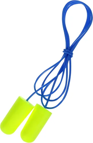Vista 3 de Peltor Sport Blasts - Tapones desechables con cable 97081-10C, paquete de 2 pares, amarillo neón