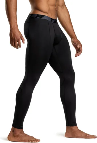Vista 7 de TSLA - Pantalones de compresión térmica para hombres, calzas deportivas para correr, ropa base de invierno
