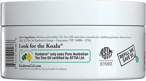 Vista 3 de Kanberra Gel Gel eliminador de olores Detén los olores naturalmente Gel de árbol de té puro El purificador de aire totalmente natural