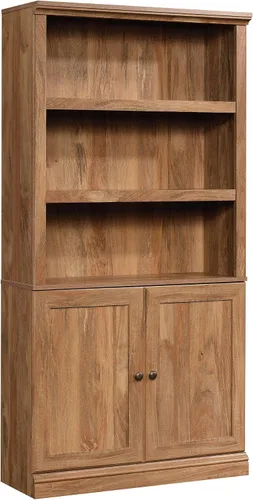 Vista 13 de Sauder Estantería de Almacenamiento Misceláneo con Puertas, Estantes Ajustables, Estantería de 5 Estantes - Acabado Castaño Tizado Chalked Chestnut
