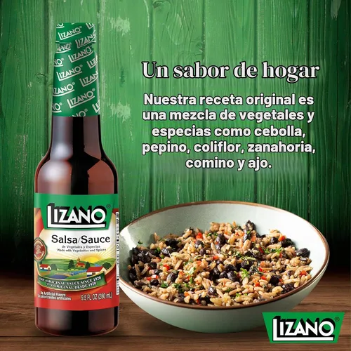 Vista 4 de Salsa Lizano con verduras y especias, 9.5 onzas líquidas (paquete de 2)