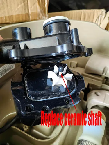 Vista 3 de Eje de cerámica para Intex para Pure Spa Hot Tub Impulsor de bomba de eje de fijación E90 errores 2 piezas