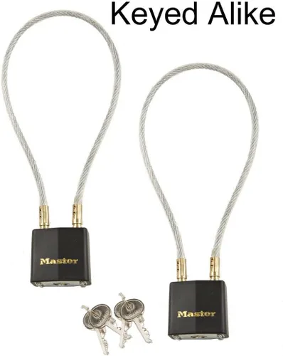 Vista 2 de Casco de motocicleta Lock-Master Lock #99KA - 2 llaves iguales