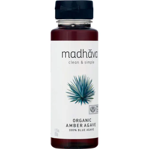 Vista 4 de Madhava Ámbar orgánico agave azul crudo - 11.75 oz