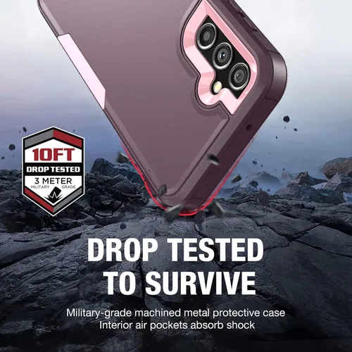 Vista 6 de Funda de teléfono para Galaxy A14 5G [a prueba de golpes] [a prueba de caídas] [protector de pantalla], resistente protección para Samsung Galaxy