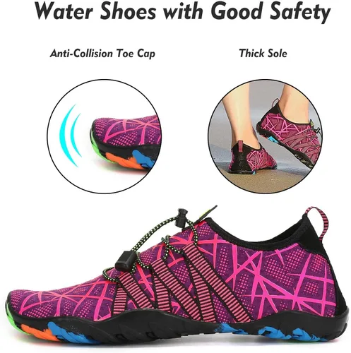 Vista 2 de SAGUARO Zapatos deportivos acuáticos unisex de secado rápido para playa, piscina, mar
