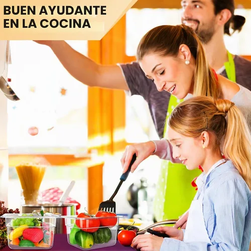 Vista 6 de Geetery Paquete de 12 Bandejas de Comida de Policarbonato Profundas de 4'' con Tapa, Bandejas de Plástico Apilables, Recipientes de Almacenamiento