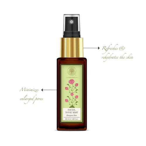 Vista 4 de Forest Essentials Niebla tónica facial Agua de rosas Hasayan, 1.7 fl oz