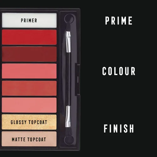 Vista 4 de Max Factor Lipfinity Designer Palette - 04 Reds - Lápiz labial para mujer, 0.4 onzas