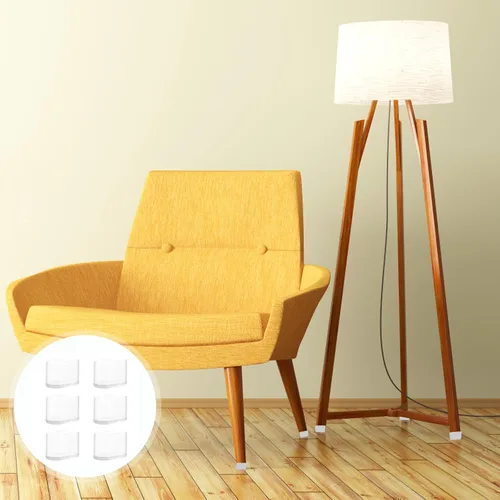Vista 4 de NOLITOY 24 piezas antideslizante para pies de silla, protector de muebles, taburete de piso, pies de muebles, fundas para patas de silla