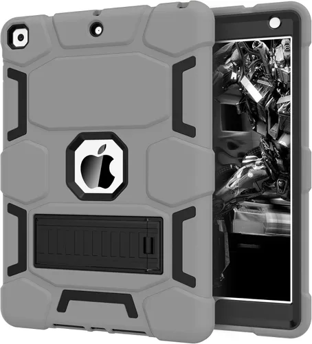 Vista 31 de CCMAO Funda para iPad de 6ª/5ª generación (9.7 pulgadas, 2018/2017), iPad Air de 2ª generación (2014) con soporte, funda protectora híbrida a prueba