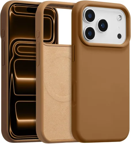 Vista 139 de Funda magnética de silicona para iPhone 13 Pro, color blanco antiguo [Compatible con Magsafe] [Forro de microfibra suave antiarañazos], funda