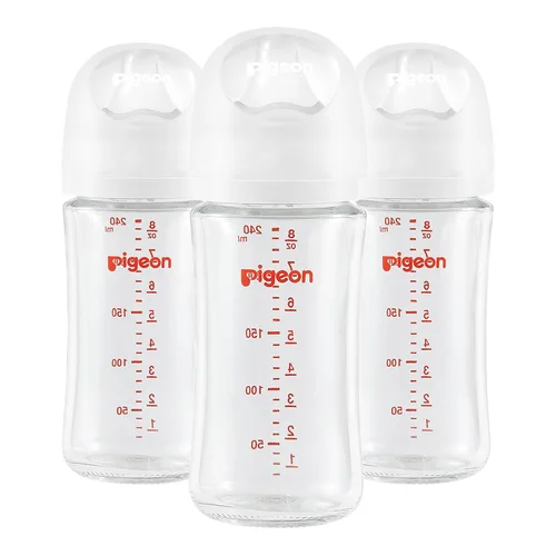 Vista 10 de Pigeon - Biberones de vidrio anticólicos, 5 onzas, paquete de 3