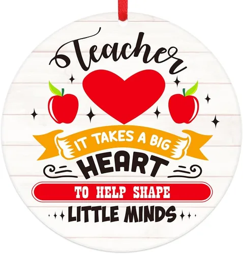 Vista 10 de PETCEE Adornos para Maestros Regalos de Apreciación para Maestras Adornos para Maestros para Decoraciones de Árbol de Navidad Jubilación Regalos